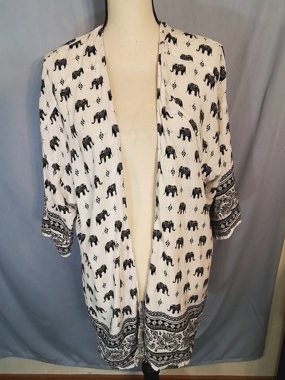 Forever 21,  Elephant print Kimono cover-up
